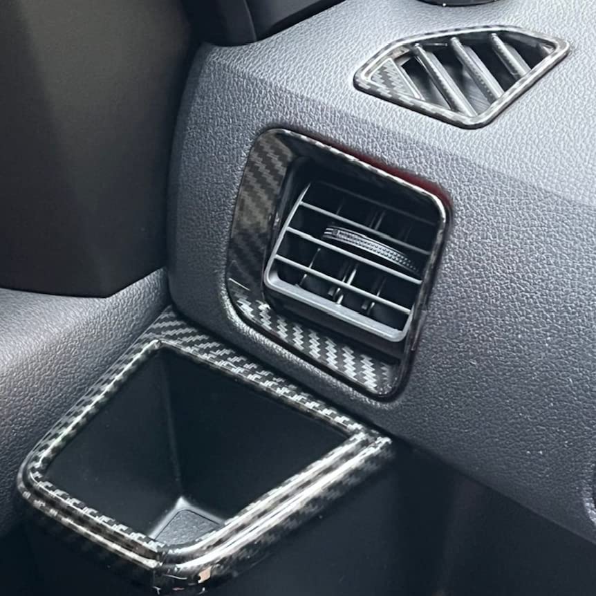 CGP Carbon Fiber Garnish Set of 3 for Atrai and Hijet Cargo S700V/S710V, Drink Holder/Air Conditioner Outlet, Upper and Lower Parts, D460-1D2D6D-SET3