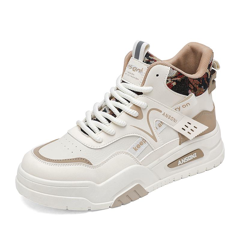 Herrenschuhe Neue Frühling Herbst Koreanische High-Top Freizeitschuhe Weichsohle Outdoor Wanderschuhe Mode Jugend Joker Sports Board Schuh