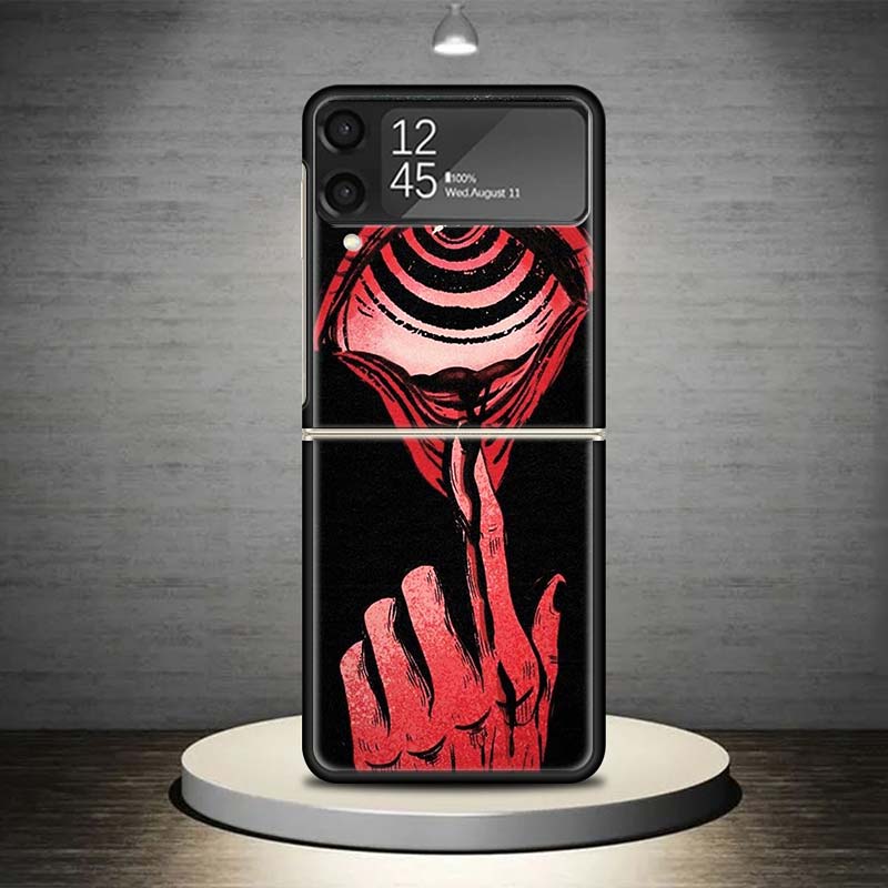 Scary Face Eyes Phone Case For Samsung Galaxy Z Flip 7 6 5 4 3 5G Shockproof Cover Z Flip7 Flip6 ZFlip5 Flip3 Flip4 Luxury Shell