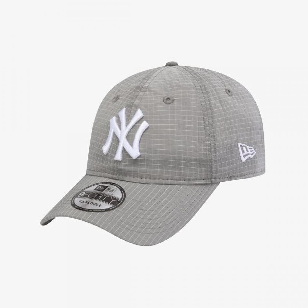 New Era New York Yankees Ripstop Nylon Unstructured Ball Cap Gray 15206350 FREE(OSFM)