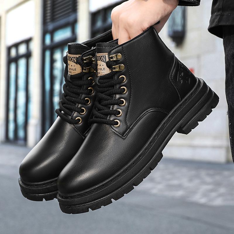 Luxury Men Boots Autumn Winter Slippers Warm Men Shoes Sneakers Male Tenis Shoes Boots Men Sneakers Winter High Top Shoes for Men