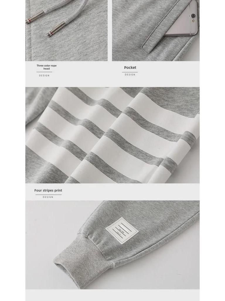 Trendy Hooded Jacket & Sweater Suit for Young Couples – Casual & Loose Fit