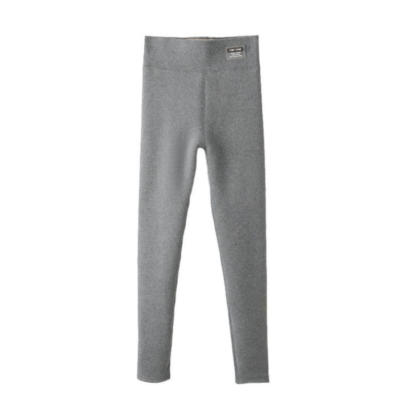 Extra thick velvet high-waisted leggings for women's winter thickened outer wear slim pants large size thermal integrated pants