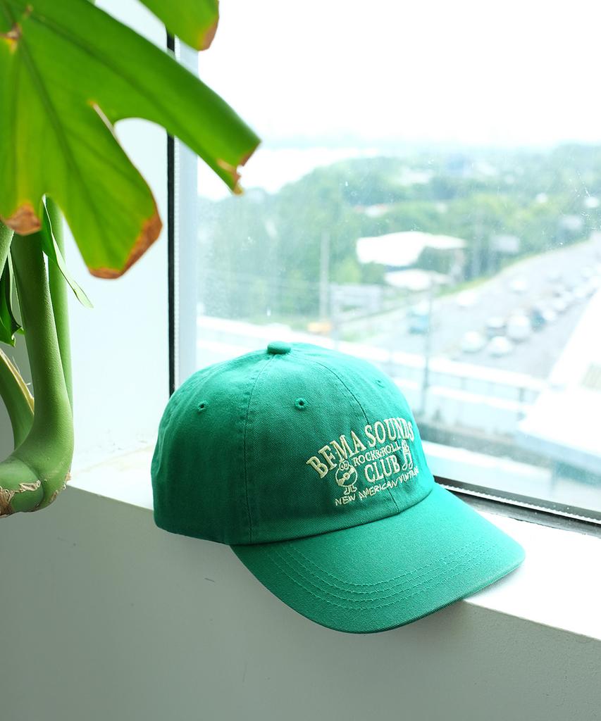 Beollunpeulenjeu Bfma Sounds Rock&Roll Club Washed Ball Cap Kelly Green