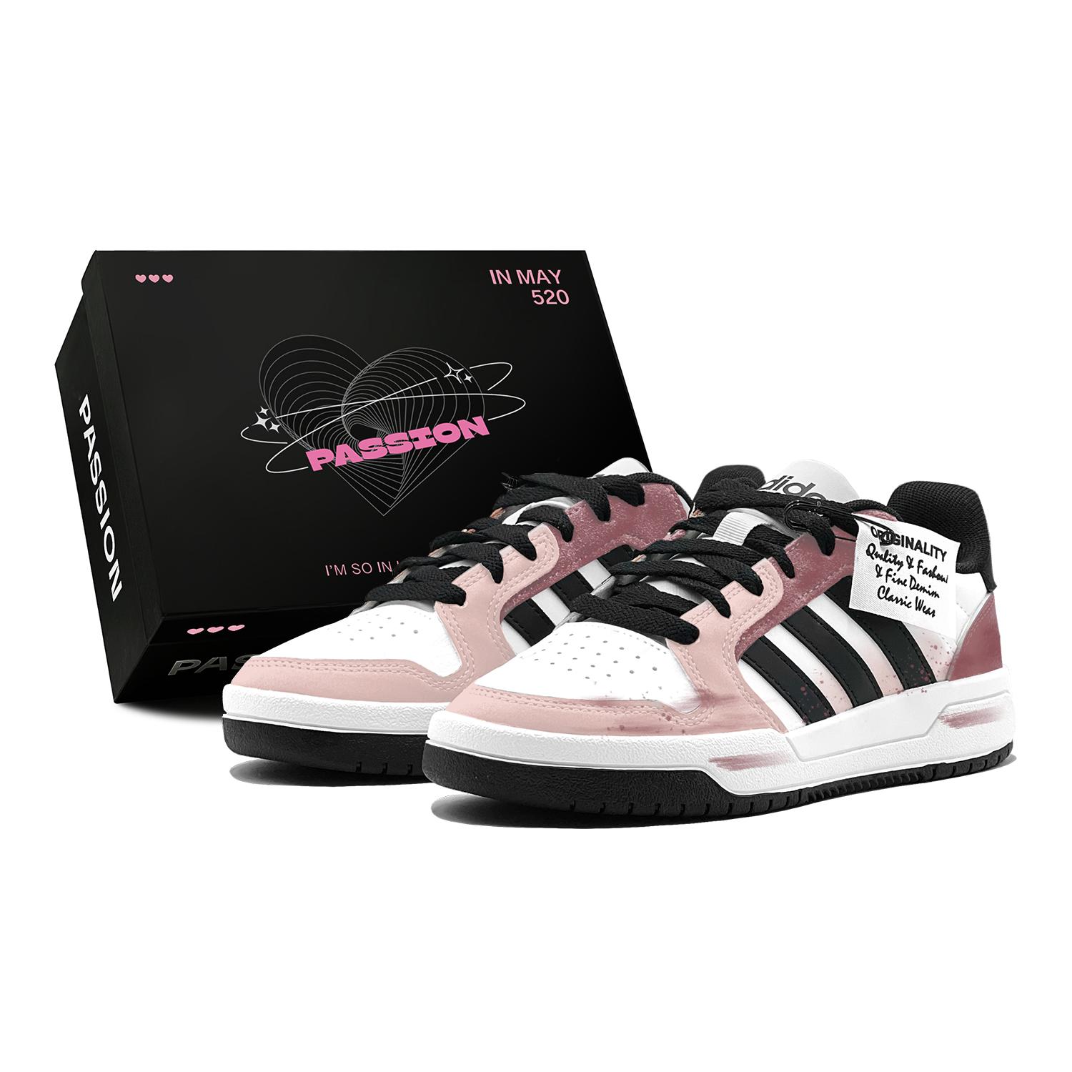 

Adidas ENTRAP Romantic Favor, Pink Undertone, New Year Renewal, Preppy Style, Individual Fashion, Trendy Versatile JQ3923(TeamS2-S-BOX) 40