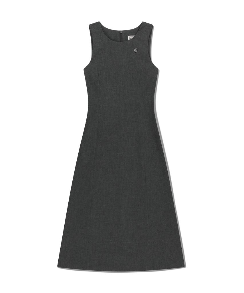 Malittepeulangsowajeobeo W Sleeveless Long Dress Charcoal