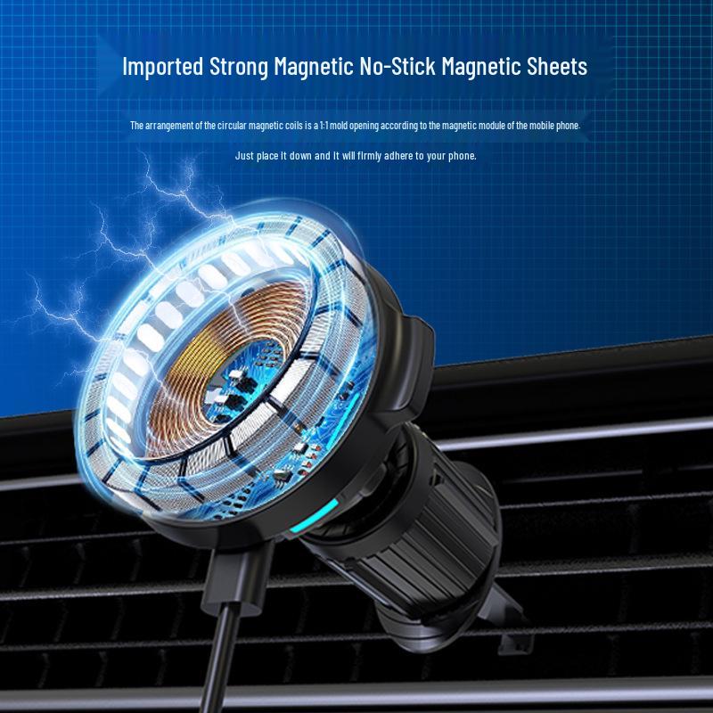 Universal Magnetic Wireless Car Charger & Phone Holder