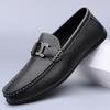 Men's Shoes 2025 New Summer Men's Low-top One-pedal Casual Leather Shoes Trend Korean Version of Driving Lazy Doudou Shoes
