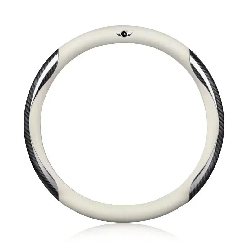 New 2025 Car For BMW New Car Leather Carbon Fiber Non-slip Steering Wheel Cover For BMW E46 E39 E90 E60 E36 F30 F10 E34 X5 E30 F