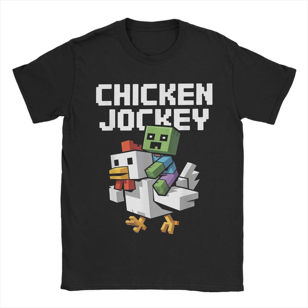 Printed Steve's Lava Chicken Pixel 2025 Movie T Shirt for Men Women 100% Cotton Tee Shirt Short Sleeve Clothing