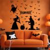 Halloween Window Clings Haunted House Ghost Pumpkin Window Stickers Decals Festive Decorations for Home Party
