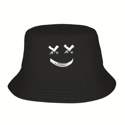 Y2K Style Sunscreen Fisherman Hat Suitable for Travel, Leisure, and Birthday Celebrations. Outdoor Hat with Optimistic Design