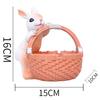 New Easter Spot Creative Bamboo Basket Rabbit Resin Decoration Decoration Party  Wedding wedding  wedding farmhouse decor