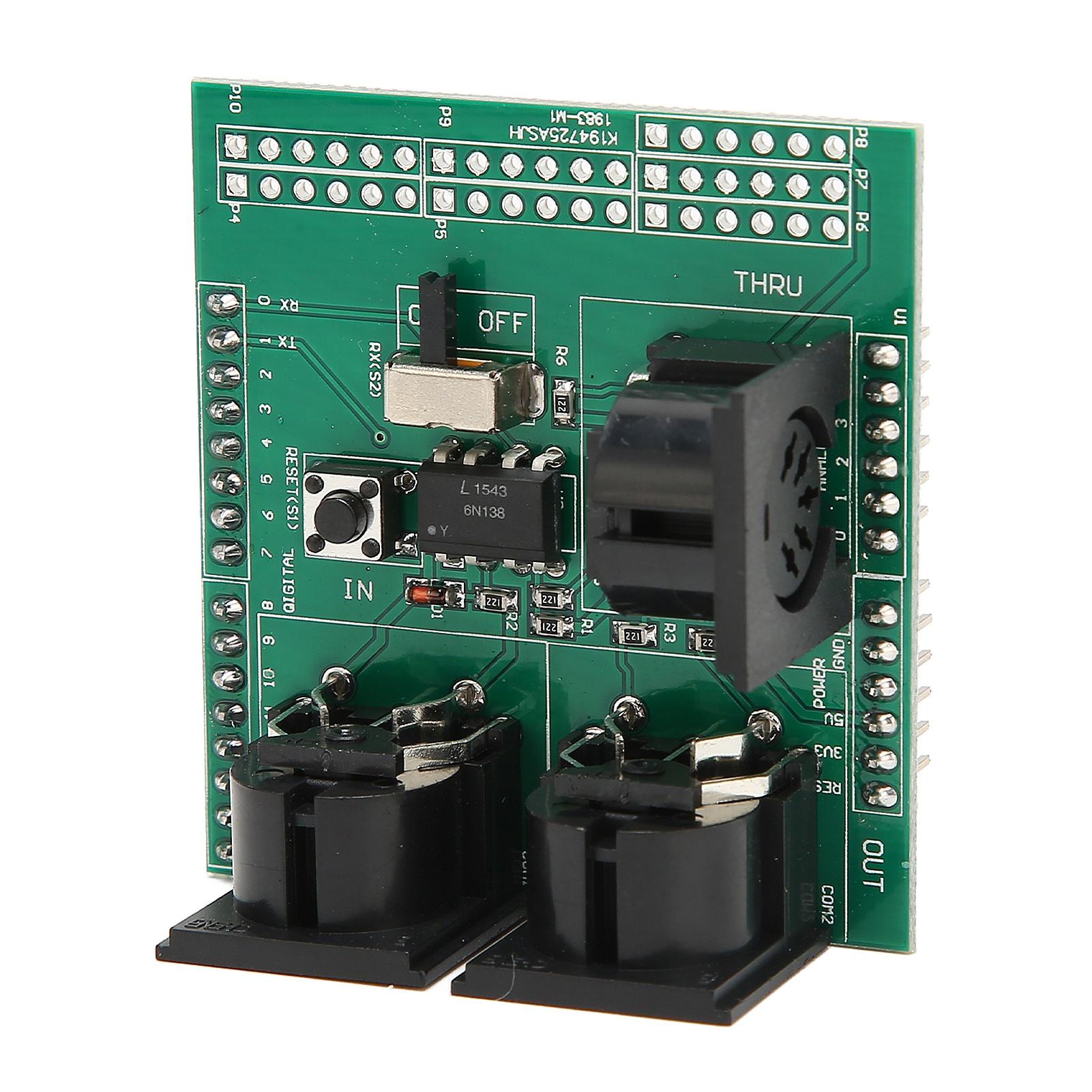 

Плата адаптера MIDI Serial to MIDI Module 24Pin RUN PGM Switch MIDI Connectors for R3 AVI PIC