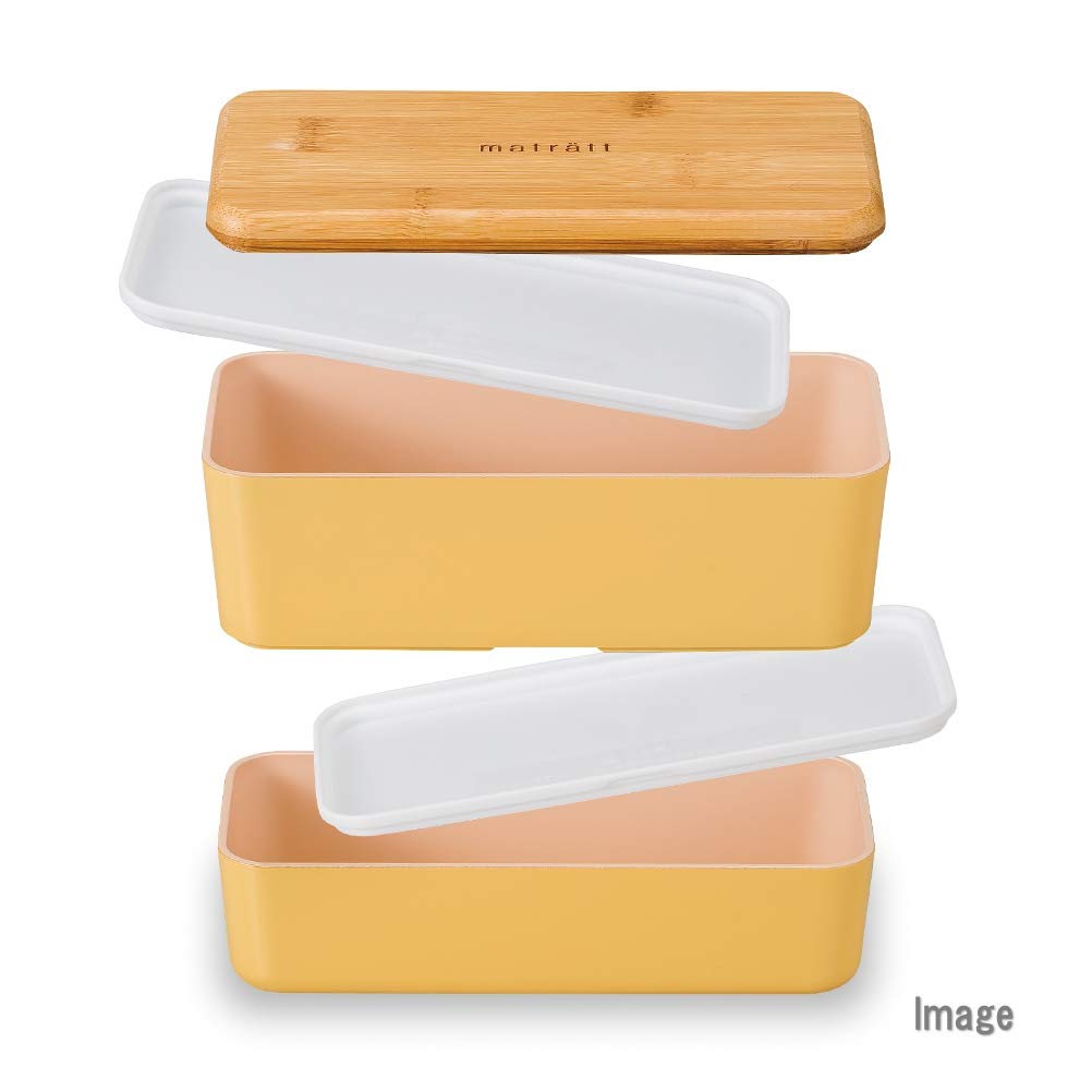 Masakazu Antibacterial Lunch Mattratt Nest x 18 x 11 Red Box, Men's Lunch, 8.4 cm,