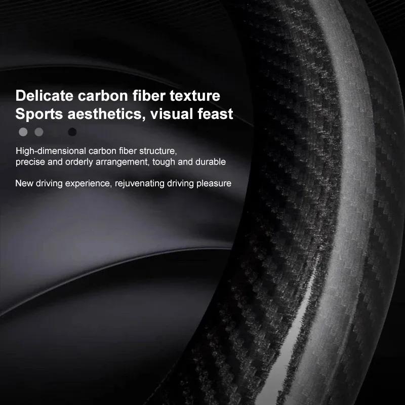 CIMF6 Ford ST Mondeo F150 Fusion Mustang EXPLORER ESCAPE EDGE Fiesta Focus Kuga Ranger Car Carbon Fiber Ventilate Steering Wheel Cover