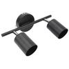 LED Track Light Kit 2 Heads 10.8in Track 90 Degrees Rotatable 2 Light Track Lighting Kit for GU10