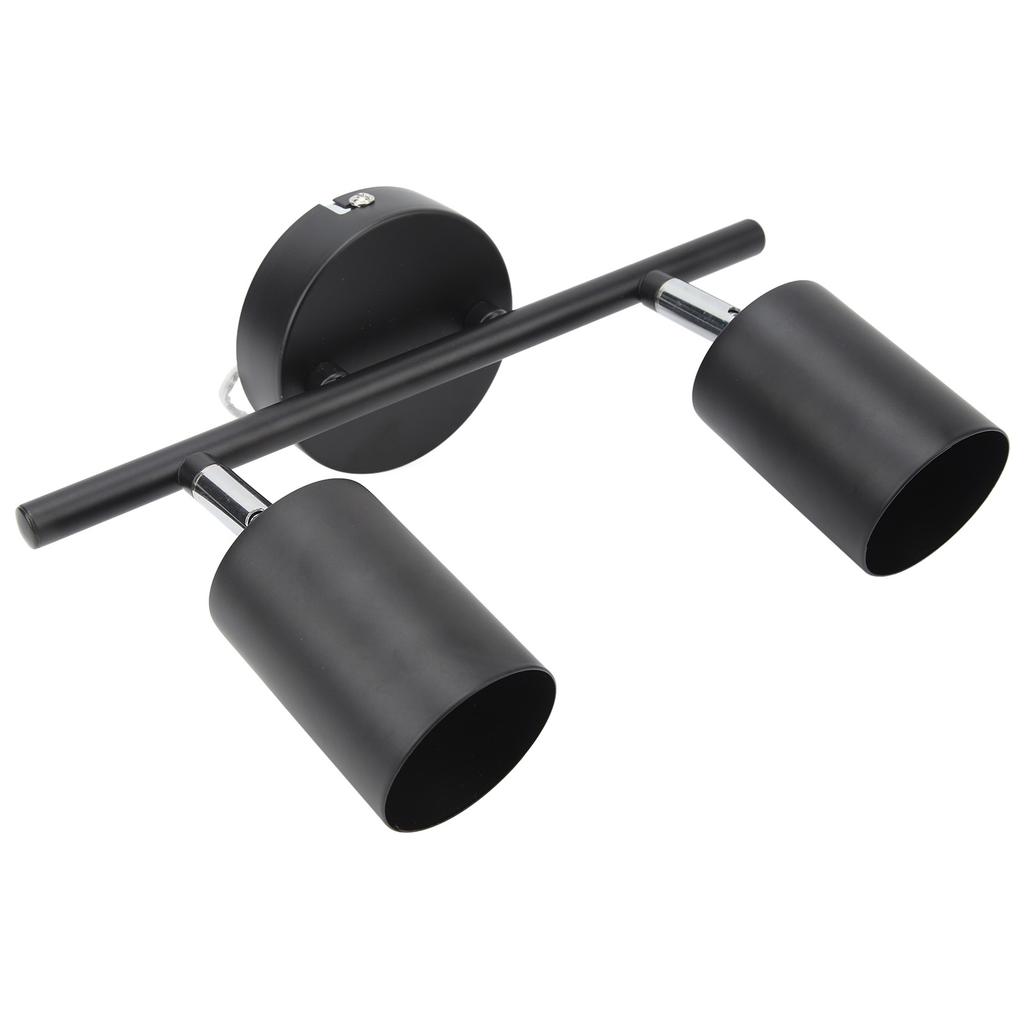 LED Track Light Kit 2 Heads 10.8in Track 90 Degrees Rotatable 2 Light Track Lighting Kit for GU10
