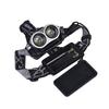 Dual Core T6 Strong Light Head Lamp USB Charging Strong Light Telescopic Zoom Head Lamp Bicycle Head Lamp