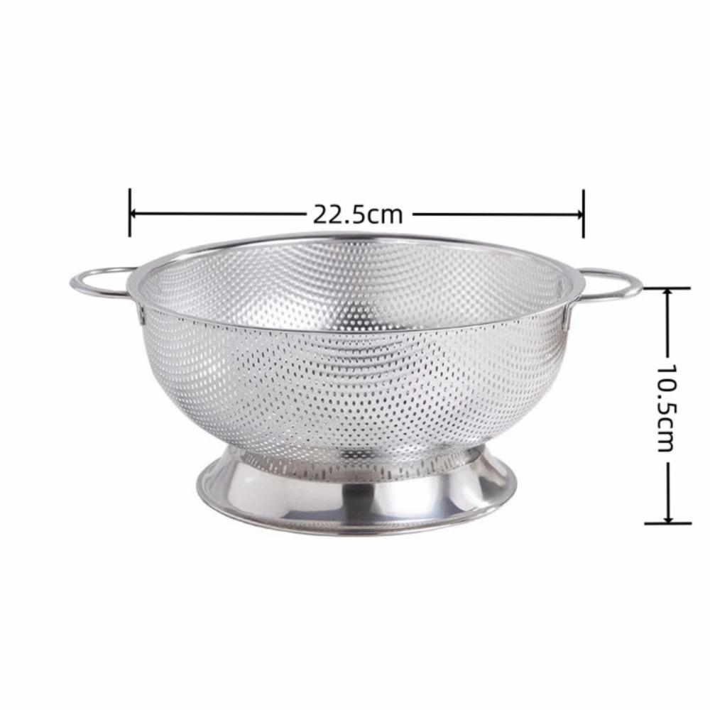 Thickened Rice Pasta Strainer Rust-Resistant Vegetable Washing Basket  Dishwasher Safe