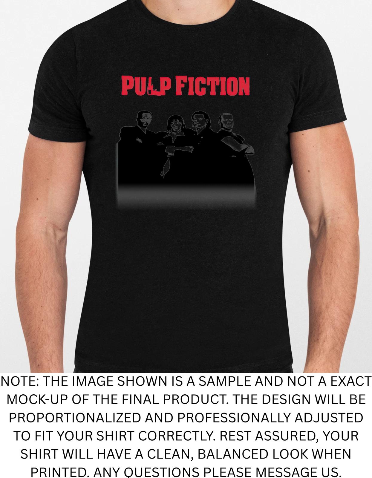 Men s and Women s T-shirts Pulp Fiction Cast Graphic XS
