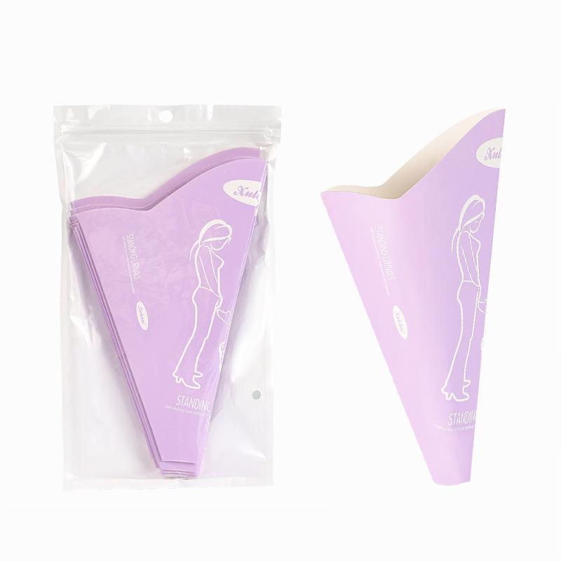 10 ks Ženský pisoárový trychtýř Pro těhotné Jednorázové zařízení pro ženské močení Cestování Kempování Venkovní Přenosný Stojící Čůrání Papírový kelímek