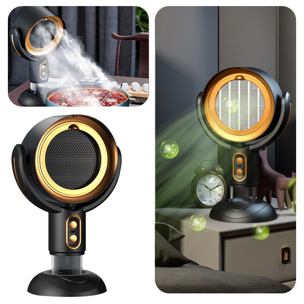 Portable Range Hood Desktop Range Hood 15 Degree Adjustable Kitchen Vent Hood Mini Table Rangehood For Cooking Indoor Barbecues rechargeable gold