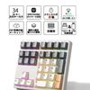 Levieny Mechanical Numeric 34 Programmable Macro Keyboard Design for Accountants and with Arrow Keys Adapter and Shaft Removal Tool Red Switches