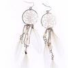 New Bohemia Ethnic Feather Beads Long Design Dream Catcher Earrings For Women