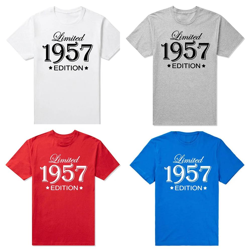 New Men Summer Style Limited Edition 1957 T Shirt Oversize Printed Casual Tee shirt Casual Short Sleeve Vintage Couples TShirt