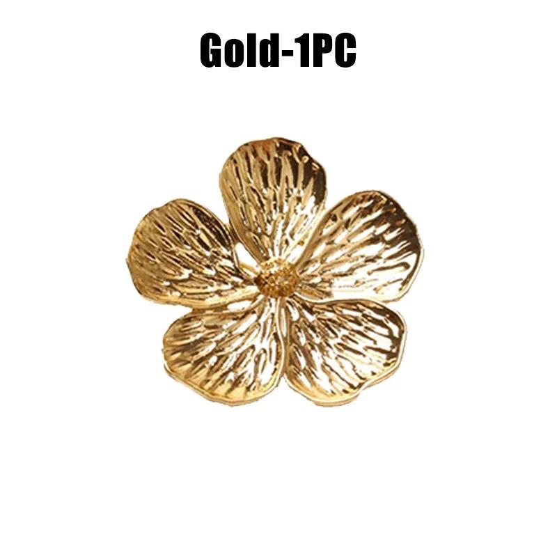 96PCS Bloom Napkin Ring Flower Types Decoration Napkin Holder Plum Blossom Napkin Buckle for Hotel Parties Feast Dining Table