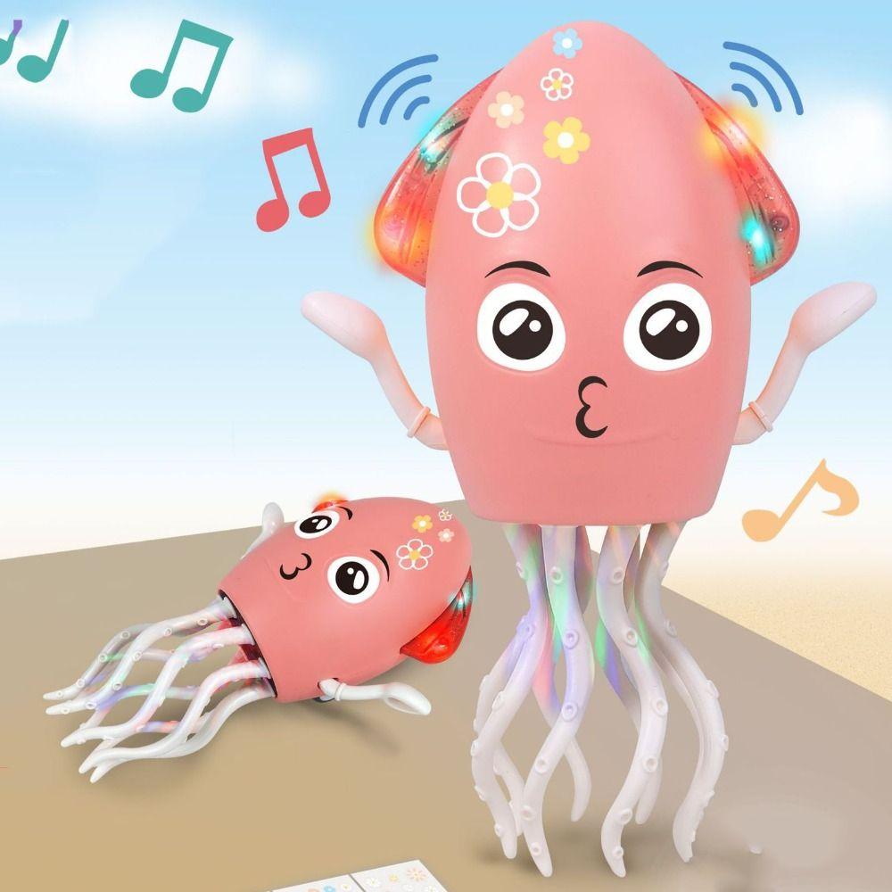 Rechargeable Crawling Interactive Octopus Toy Interactive Walking Dancing Octopus  Kids Toddlers
