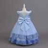 2025 New Elegant Girl Wedding Dress Sequined Mesh Princess Dress 4-12 Year Old Girl Graduation Party Prom Evening Dress