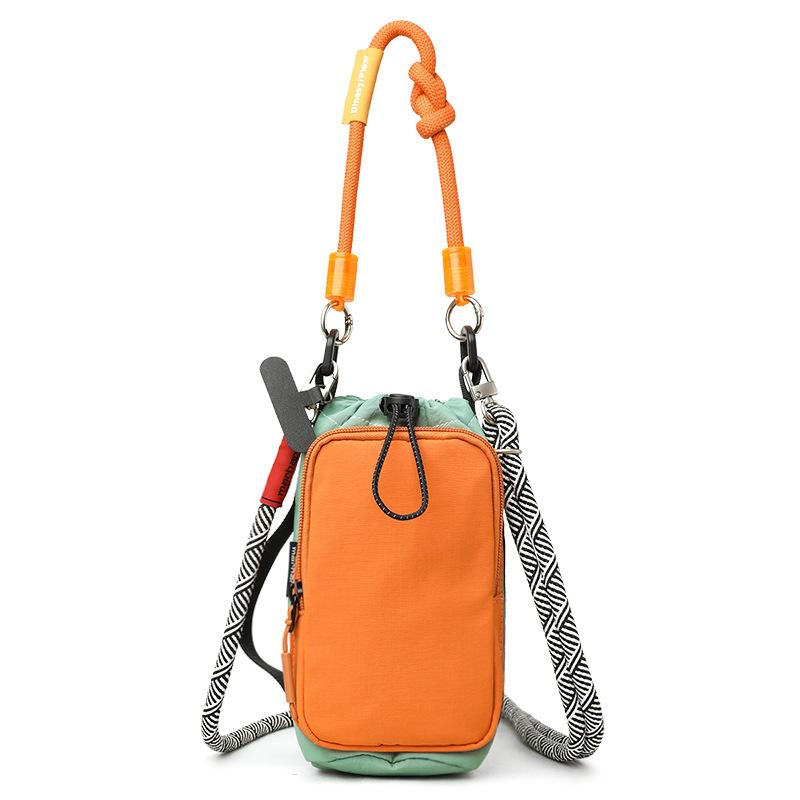 Japanese Dopamine Water Cup Bag Outdoor Sports Going Out Travel Messenger Bag Casual Light Mobile Phone Bag