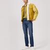 Levis FW22 Steppjacke mit Kragen und Patchwork für Herren Gelb A5161-0000
