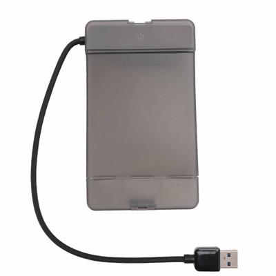 Caixa de Disco Rígido SATA de 2,5 Polegadas USB 3.0 5Gbps Transparente para SSD HDD SATA de 2,5 Polegadas 7-9,5mm (Não