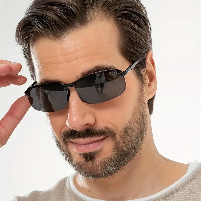 Unisex sluneční brýle bez obrouček pro muže a ženy, módní gradientní sluneční brýle, letní cestovní trendy