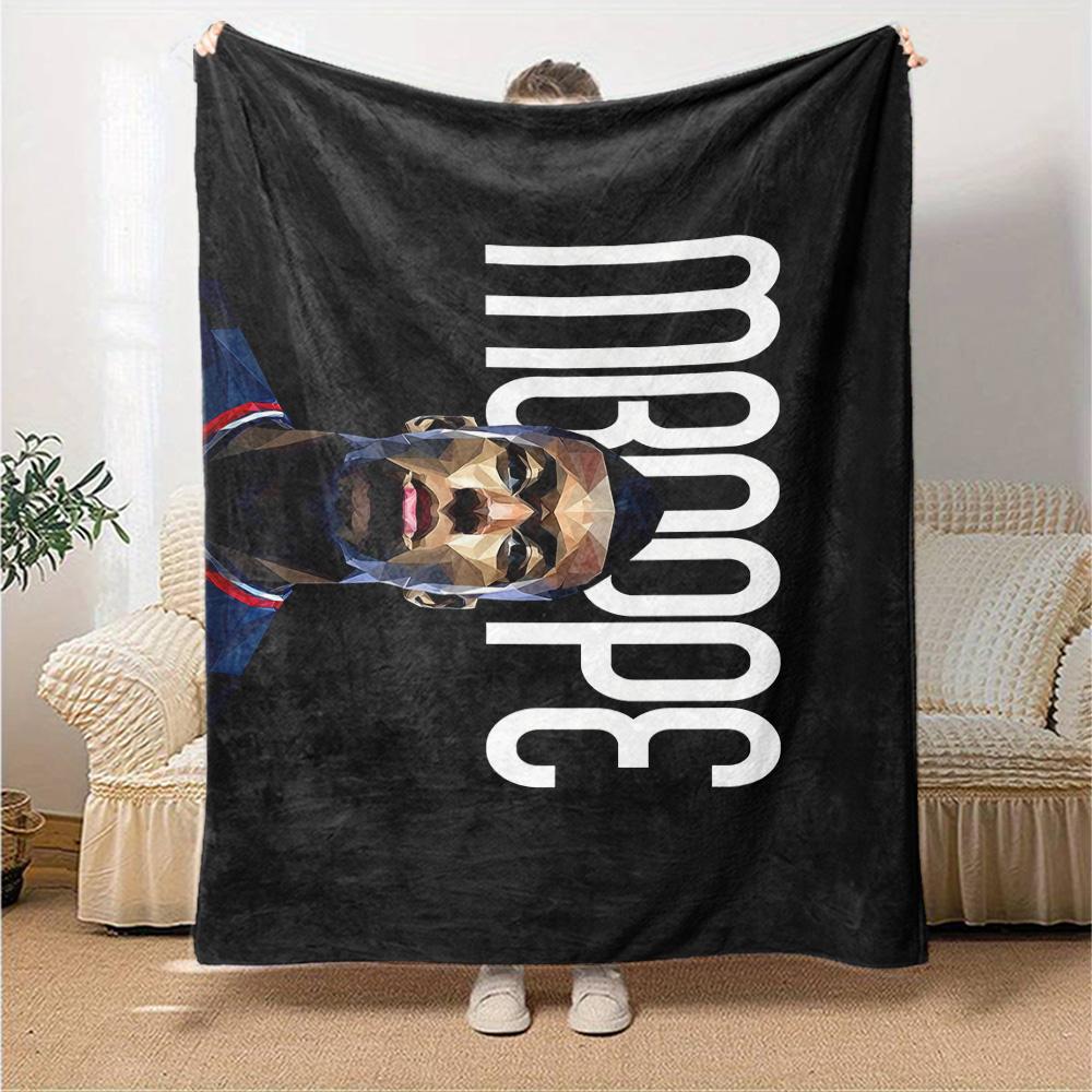 Mbappe Jubelmoment Decke Bequem Geeignet für Bett Sofa Couch Ganzjahresgebrauch Digitaldruck Ideales Geschenk für Freunde Familie Paare Pickni