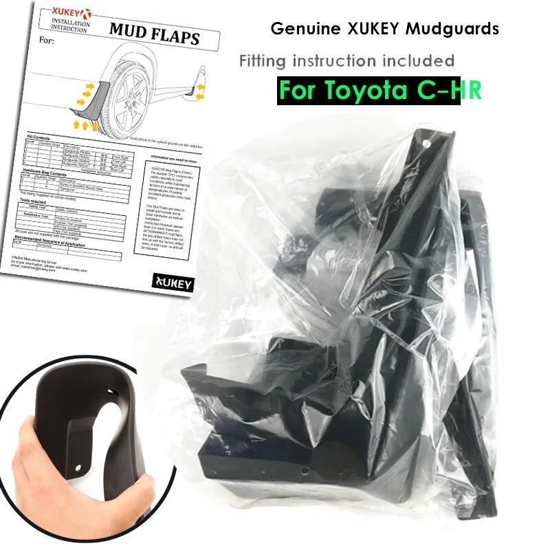 Set Mudflaps For Toyota C-HR 2017 2018  CHR Front Rear Mudflap Fender Guard Splash Flap Bumper Protection Fender Flares