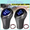 Fiber Carbon 56 Speed Led Gear Shift Knob Wled Backlight Abs Shifter Lever Handle Stick For Bmw E46 E90 E91 E92 X1 X3 X5