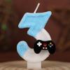 Cute Game Controller Number Birthday Candle Cake Decoration Party One-year-old Handmade Number Candle 0-9