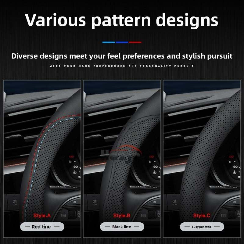 Car Leather Steering Wheel Cover for MINI Cabrio Cooper SE S JCW Countryman Aceman Clubman Clubvan Paceman Coupe Roadster JOHN