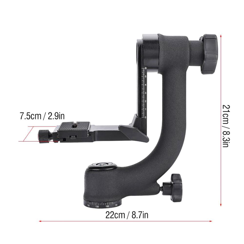 Photography Gimbal Tripod Head Telephoto Lens Bird Monopod Aluminum Alloy Head for Professional Photography Supplies
