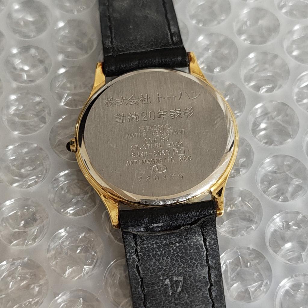 SEIKO DOLCE Quartz Watch with New [Working Condition] 8N41-6060 Men's/ Women's/ Unisex Battery. (Management Code K26)