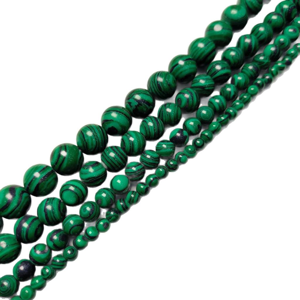 Optimized Malachite Round Beads for DIY Bracelets, Necklaces, Jewelry & Accessories