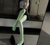 912 High Elastic Silk-Like Knit Horse Oil Socks - Soft, Shiny, Slimming Fit, Versatile for Up To 300 Jin