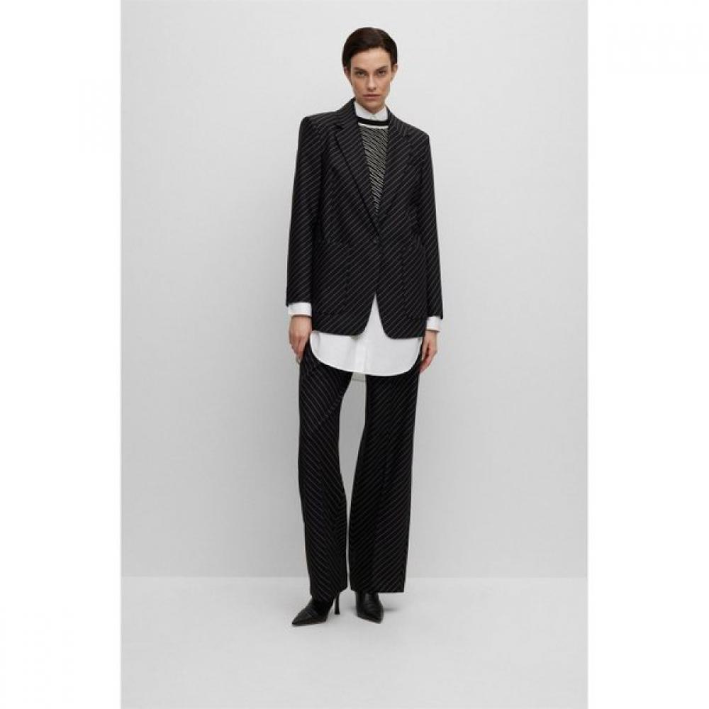 BoSS 30  Off Women S Chiffon Long blouSe White  50505133100 