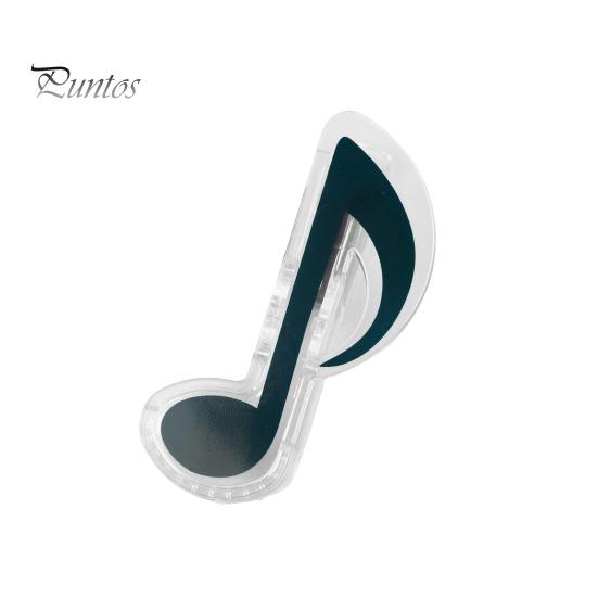 

Зажим для заметок, форма музыкальной шкалы, многоразовая выдалбливаемая портативная скрепка для заметок, указательная закладка, книга, офис, школьные канцелярские принадлежности, зажим B чёрный