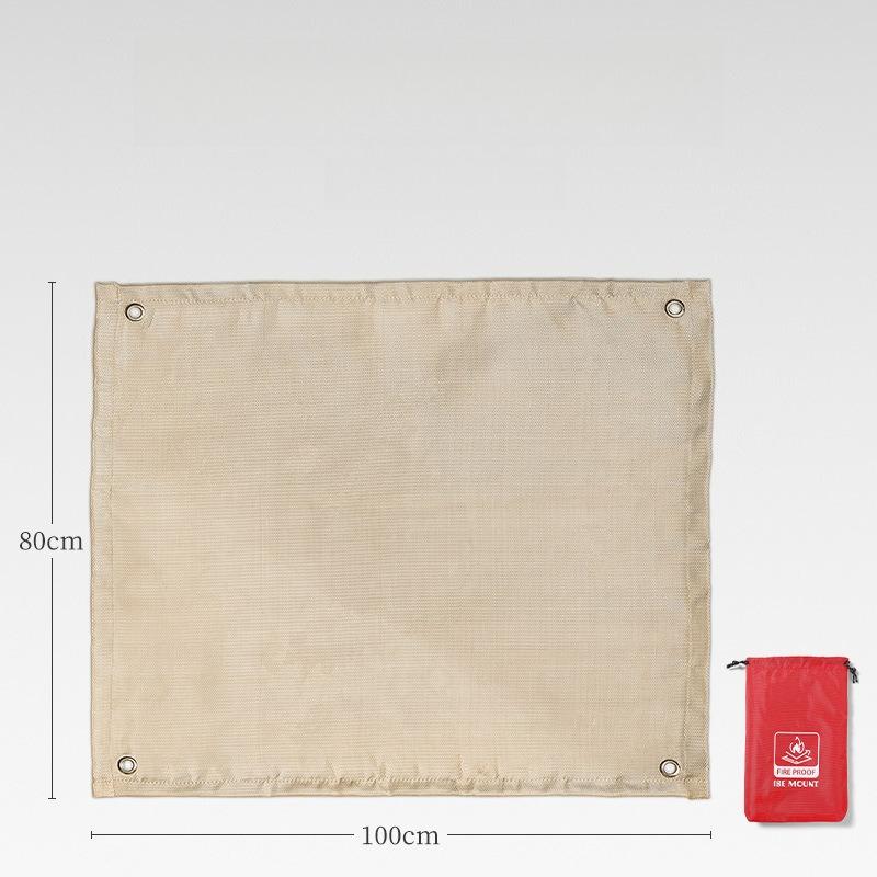 Barbecue Fire Protection Pit Mat Camping Picnic Barbecue Mat High Temperature Ironing Fire Retardant Carpet Outdoor Indoor