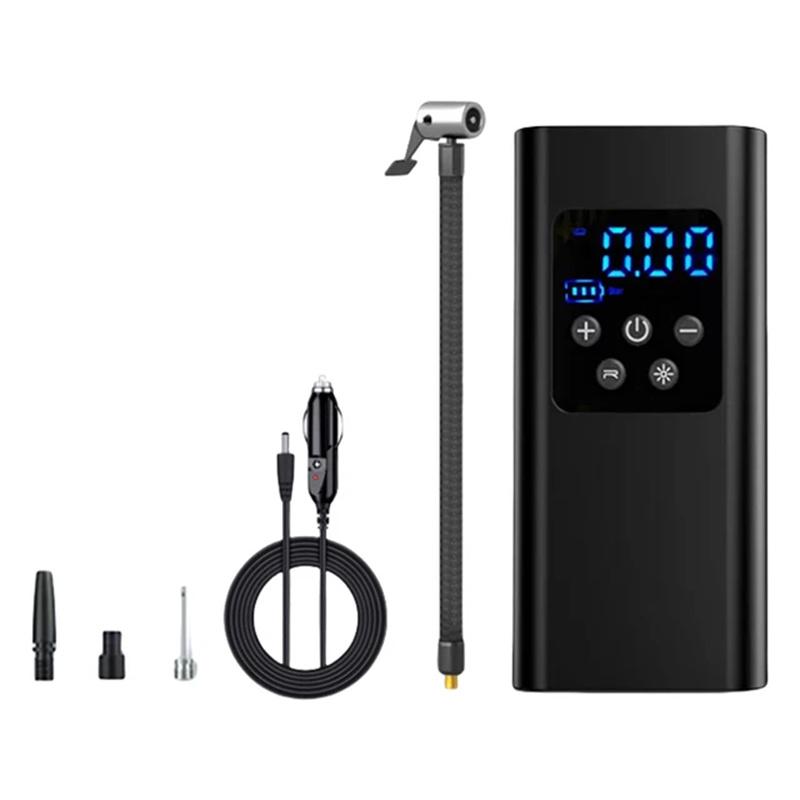 Wireless/Wired Electric Tire Inflator Lcd Digital Display Portable Tyre Inflator With Led Light Digital Inflator Inflatable Pump